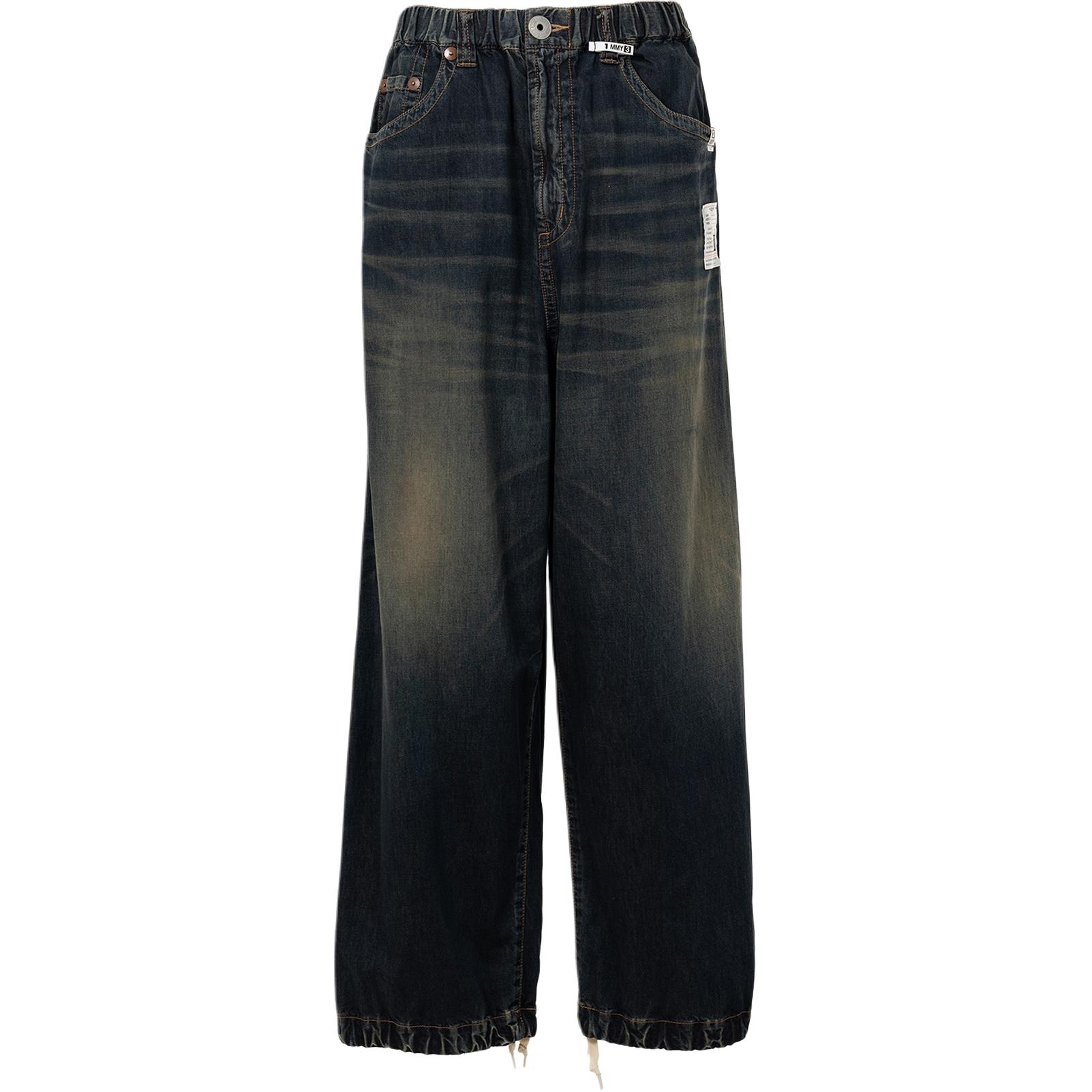 

Джинсы с эластичным поясом Maison Mihara Yasuhiro, синий