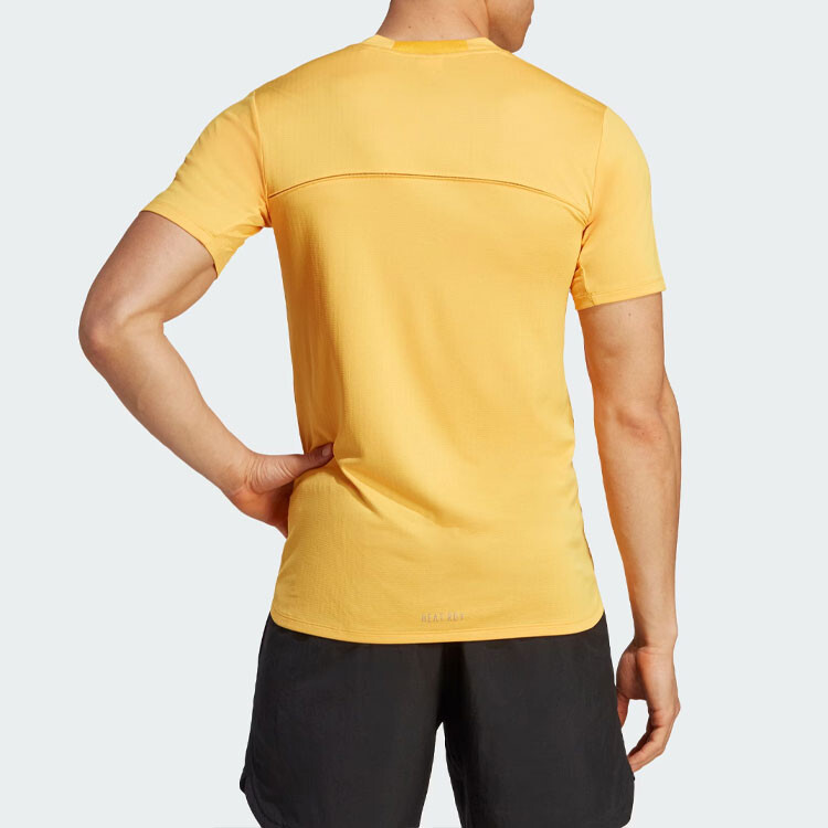 Футболка Hiit мужская, ярко-золотая Adidas, цвет Bright gold — фото 3