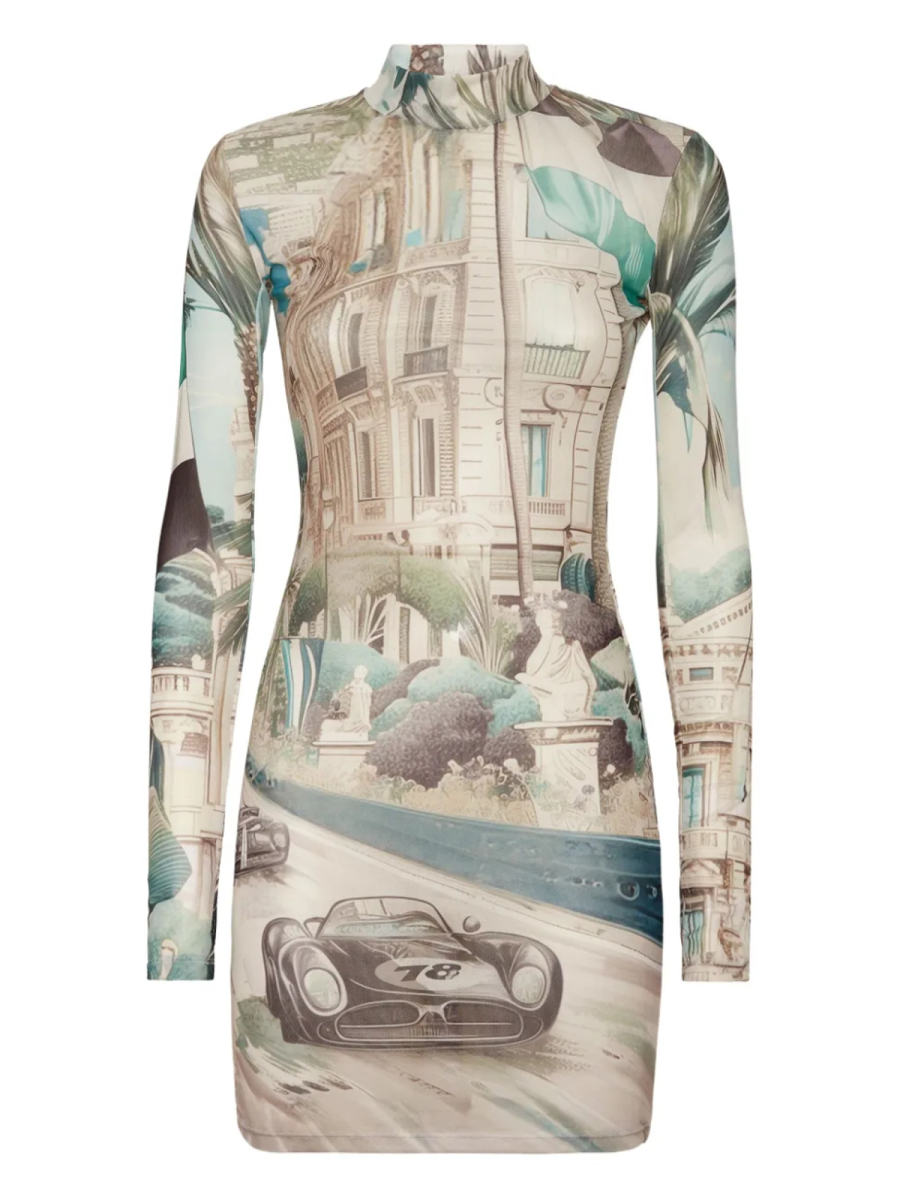 

Гоночное мини-платье Philipp Plein, нейтральный