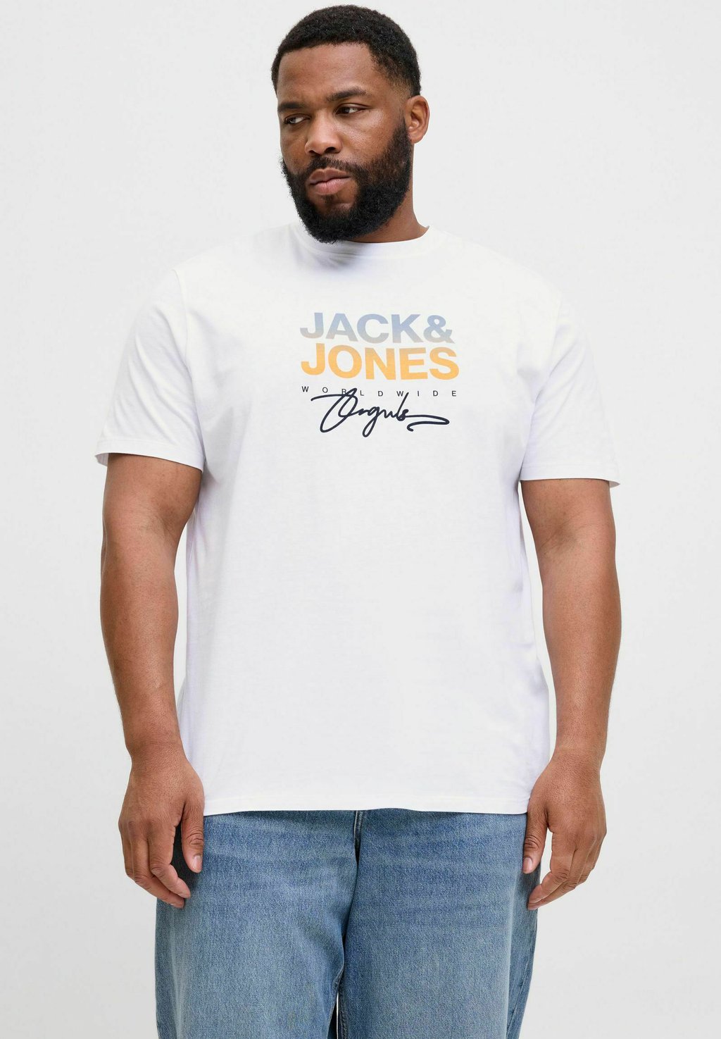 

Футболка с принтом Jack & Jones, белый