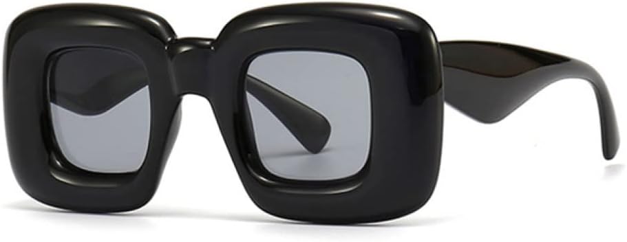 

Солнцезащитные очки MUTYNE с металлическими шарнирами, в ретро-стиле, конфетных цветов, толстые квадратные, модные для женщин и мужчин, с защитой от УФ-излучения UV400, Black Grey