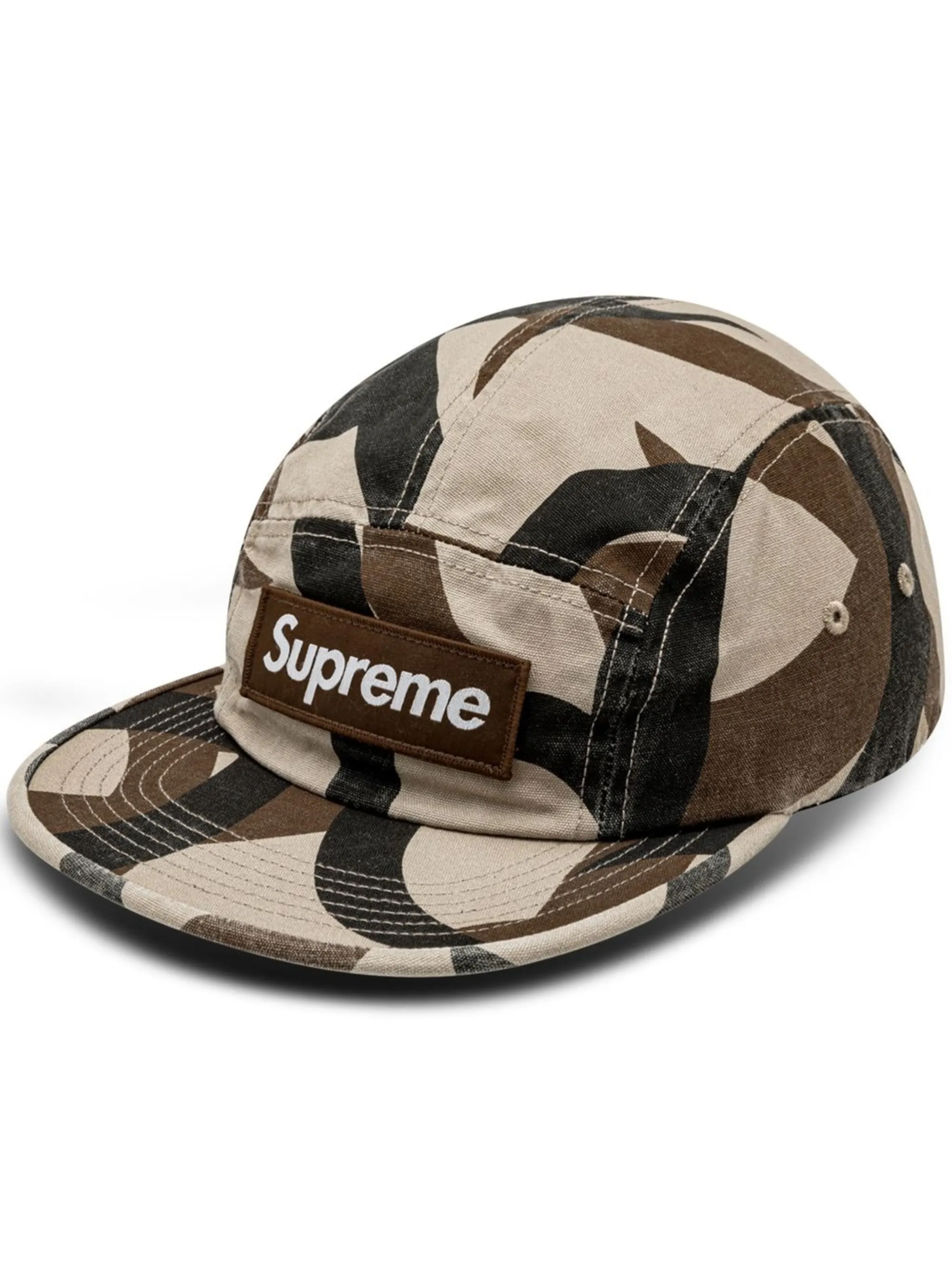 

Кепка в стиле милитари Supreme, коричневый