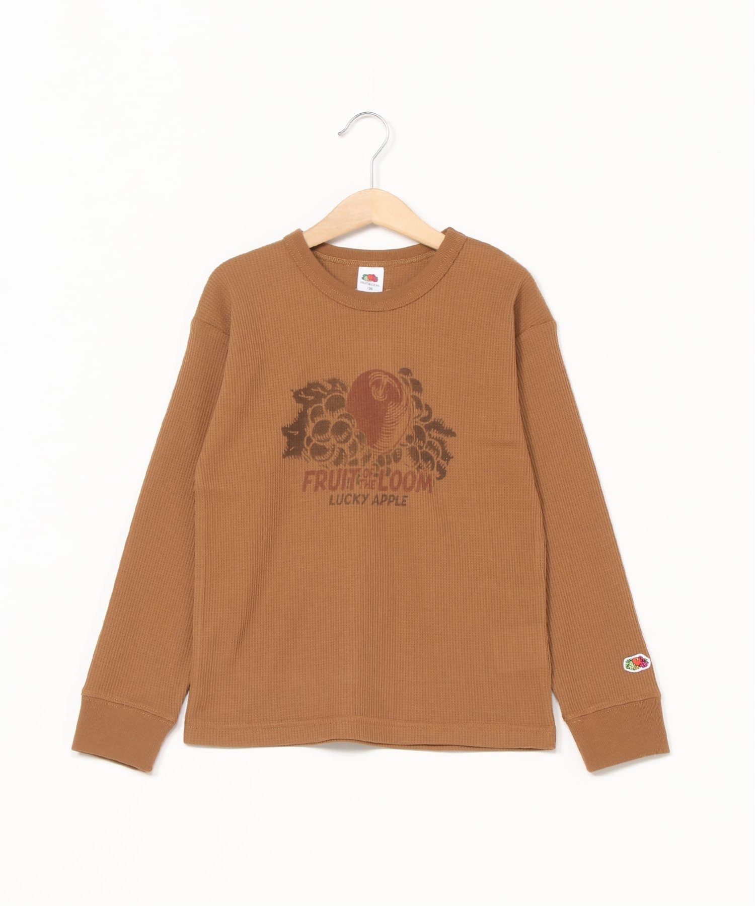 Футболка с длинным рукавом FRUIT OF THE LOOM/(K) Waffle, Beige