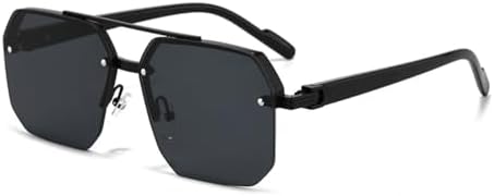 

Женские солнцезащитные очки без оправы, прямоугольной формы, модель 2027 года, солнцезащитные очки без оправы, градиентные очки, защита от ультрафиолета UV400 MTZJH, 1