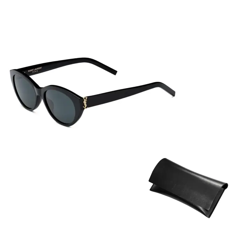 

SAINT LAURENT Ацетатные нейлоновые кошачьи очки женские черные, Black