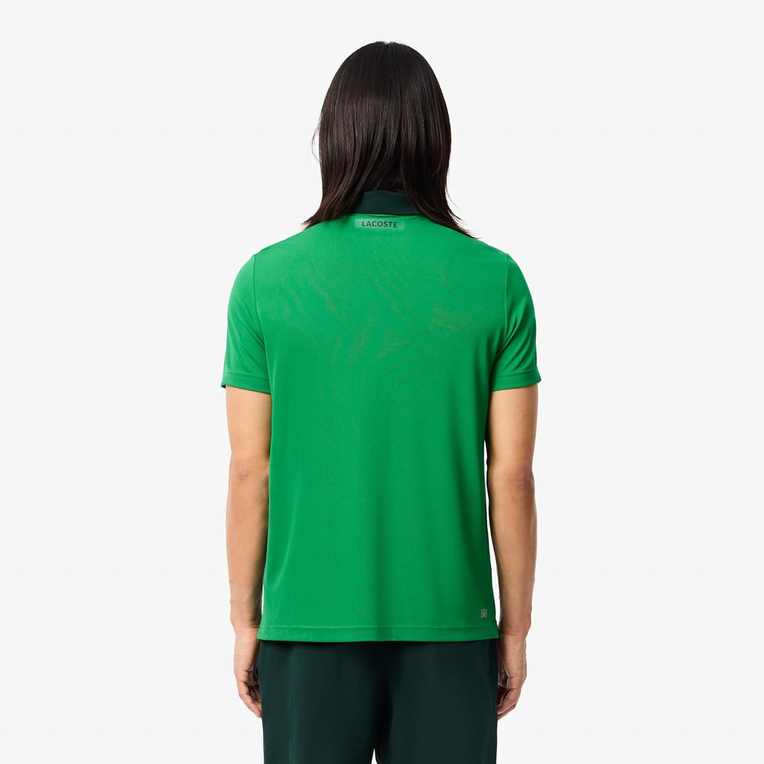 Lacoste мужская спортивная теннисная поло Regular Fit X Novak Djokovic Fan, Fluorine Green/Forest Green — фото 2