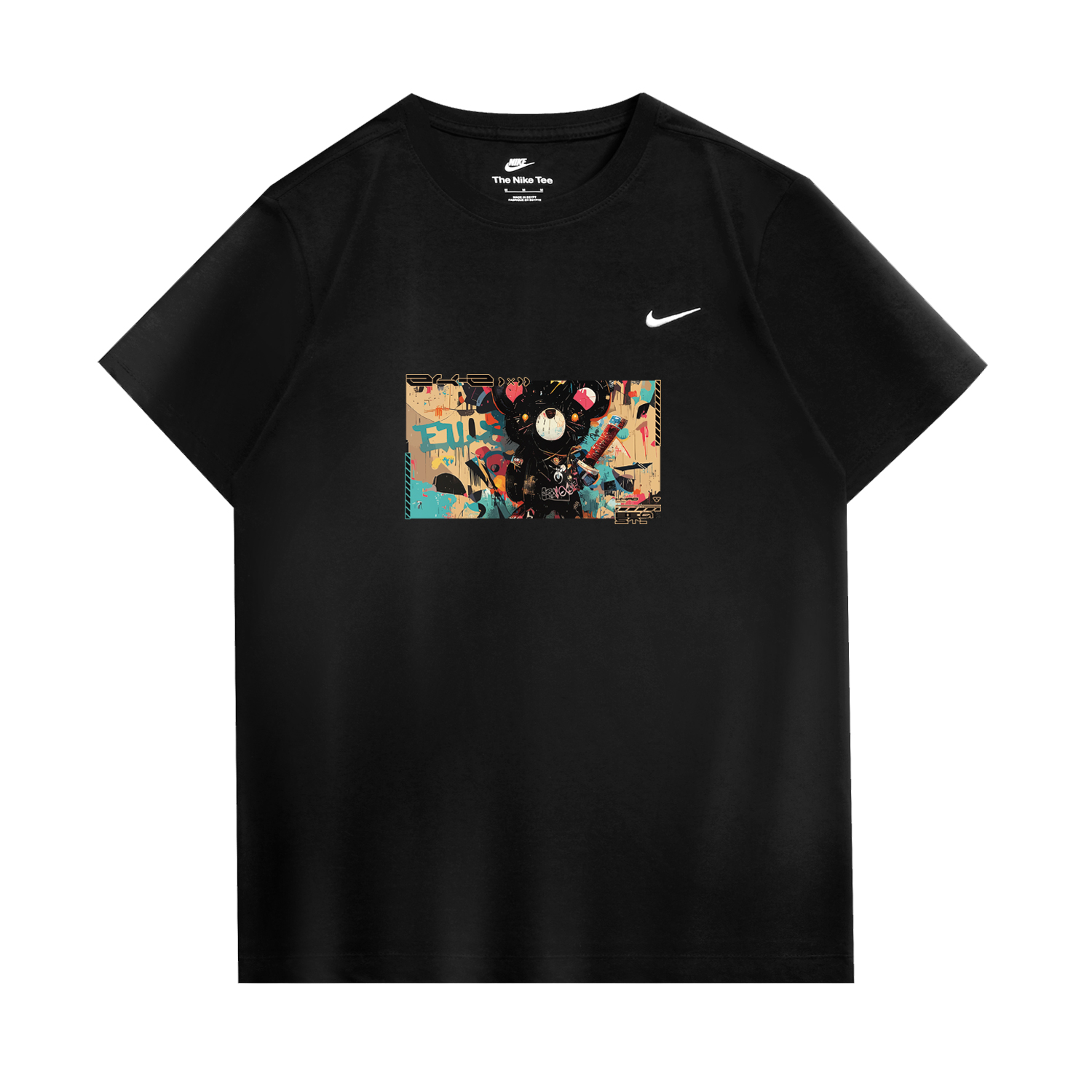 

Nike Спортивная футболка унисекс черная, Черный, Nike Спортивная футболка унисекс черная