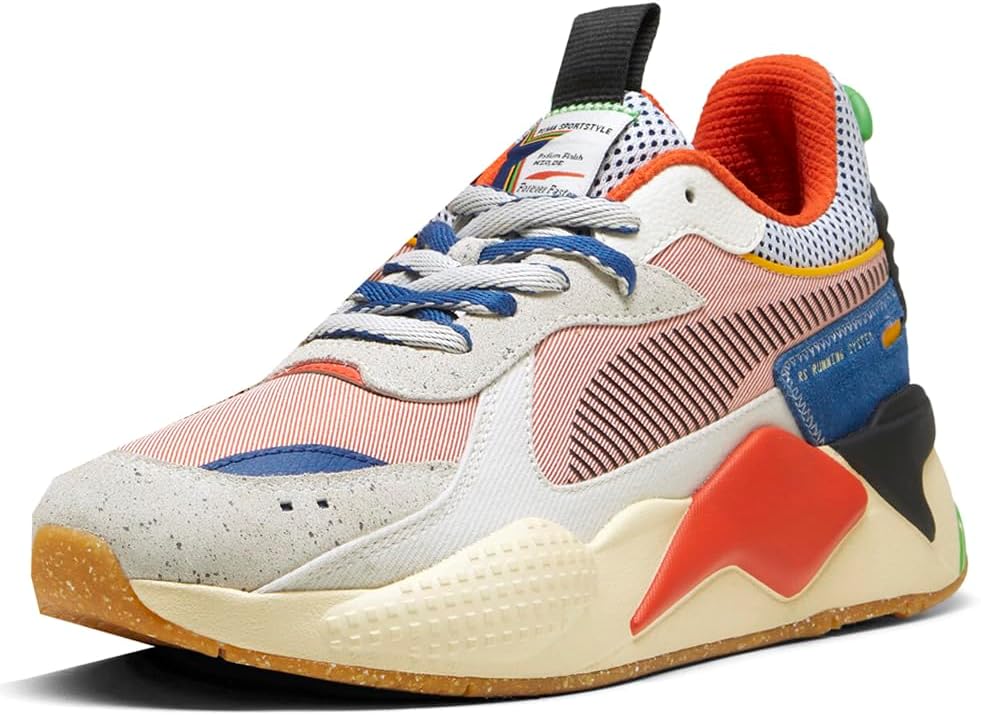 Мужские кроссовки PUMA Rs-X Podium с шнуровкой, повседневные - многоцветные, красные — фото 2