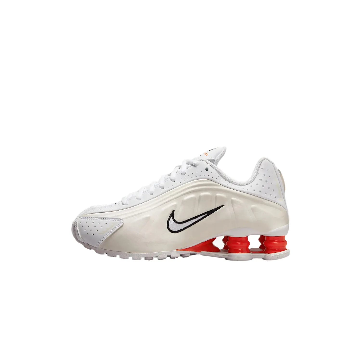Nike Детские кроссовки Shox R4 для тренировок White/Phantom Gray White/Passionate Red Unisex