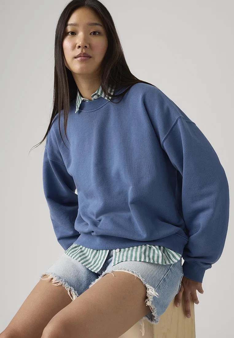 Свитшот женский винтажный свободный, Levi's, мультиколор — фото 4