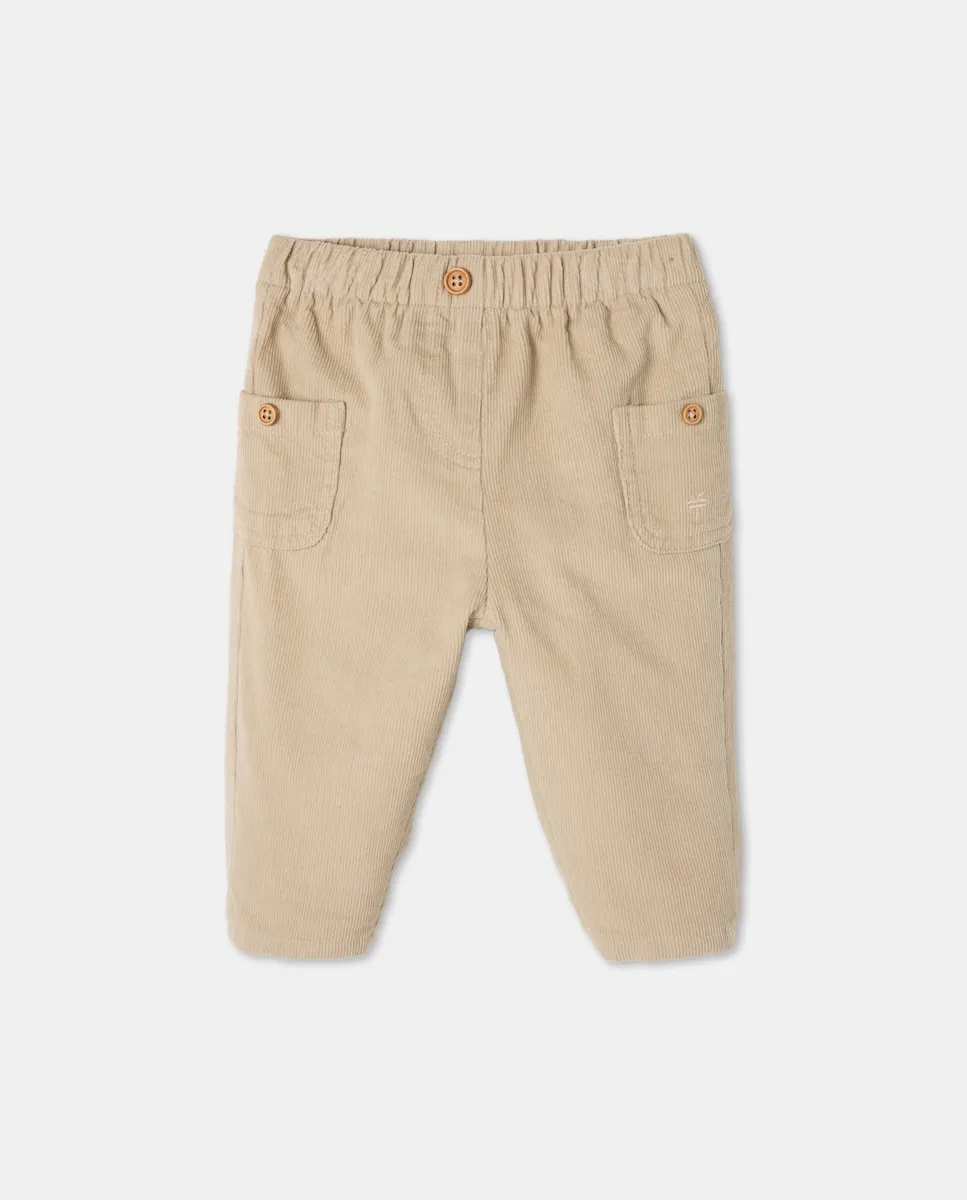 

Брюки из микровельвета с карманом сбоку для мальчика Coconut El Corte Inglés, бежевый