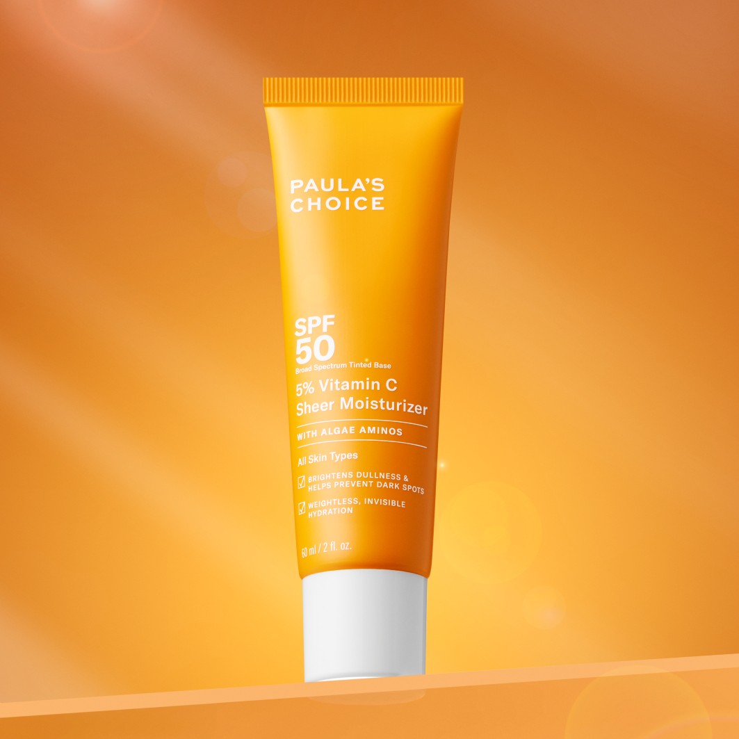 Солнцезащитный крем 5% vitamin c sheer moisturizer spf 50 Paulas Choice, объем 60 мл — фото 2