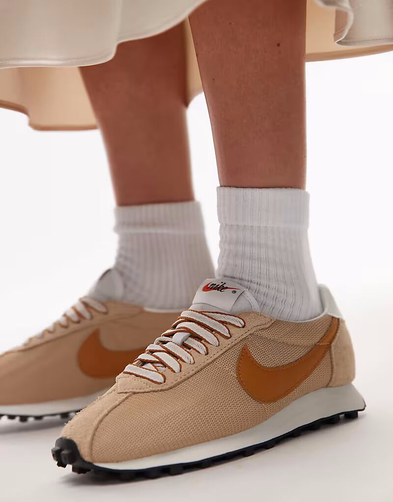 Кроссовки Nike LD-1000 SE бежевого и оранжевого цветов — фото 3