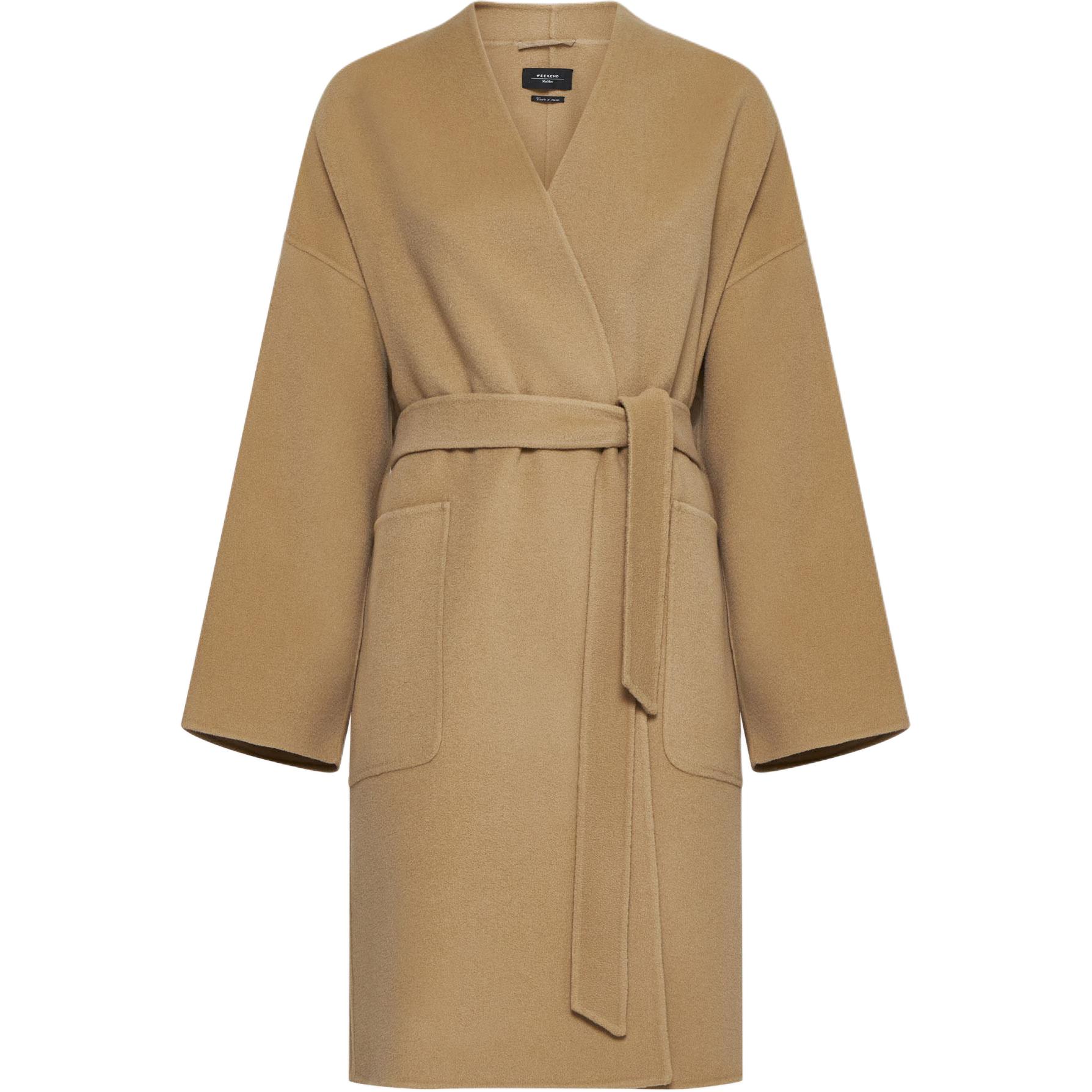 

WEEKEND MaxMara Пальто с поясом и длинными рукавами Weekend Max Mara Eris, Beige