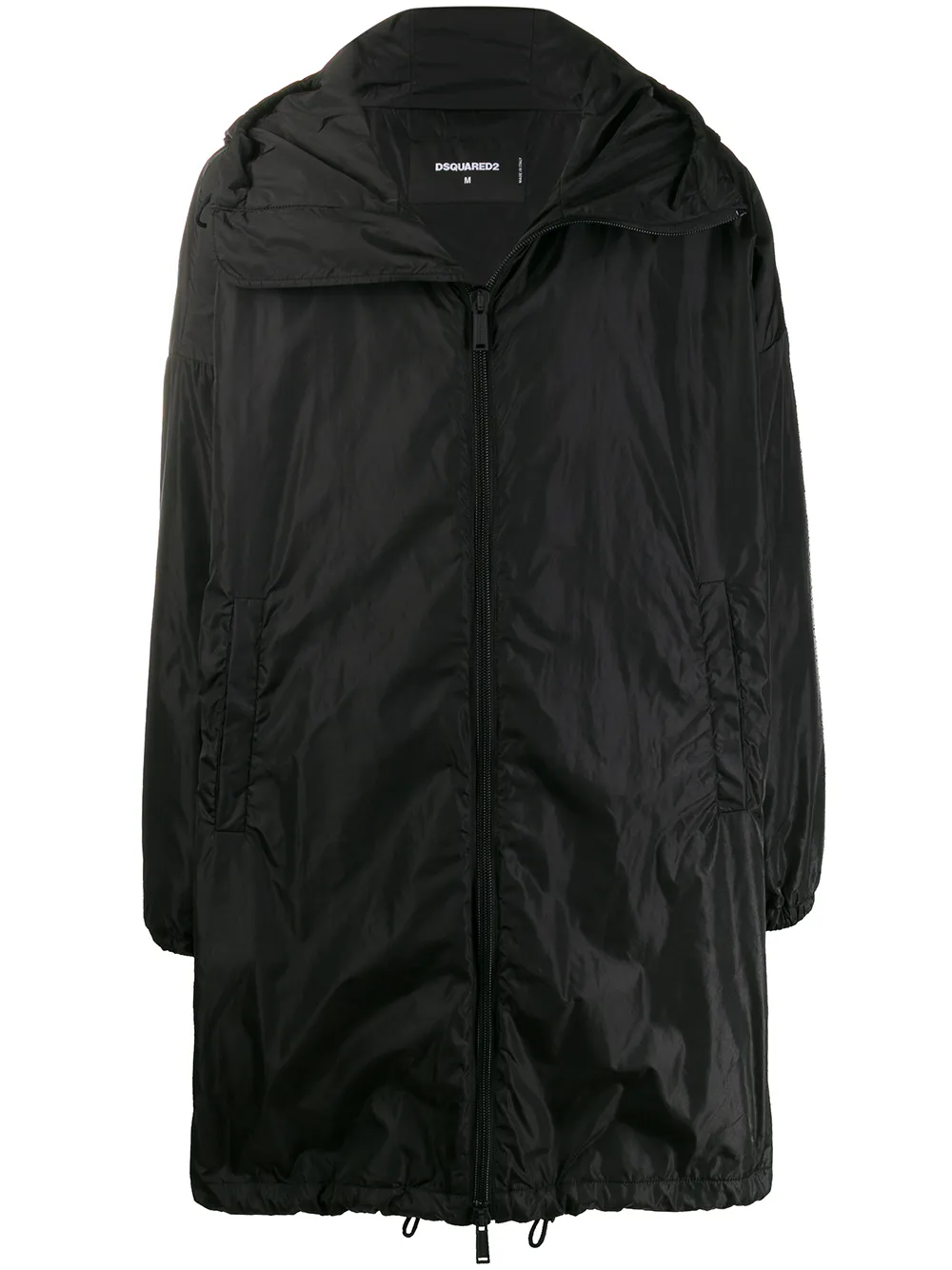 

Плащ Exclusive for Vitkac с капюшоном и логотипом DSQUARED2, черный