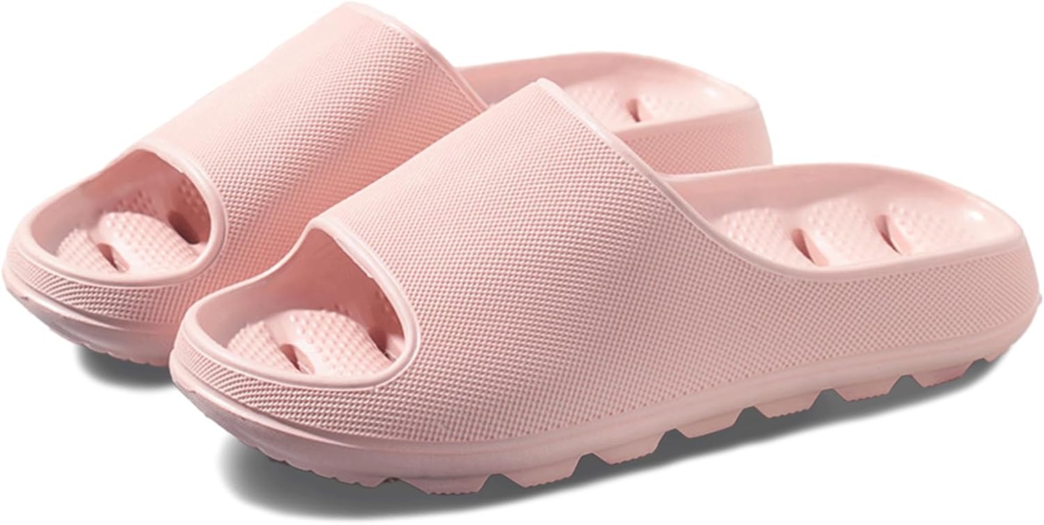 

Шлепацы LOTUSTAR для женщин и мужчин, дышащие, с подушкой, противоскользящие, для душа и ванной, с платформой, пеномассовые, для дома и улицы, розовый