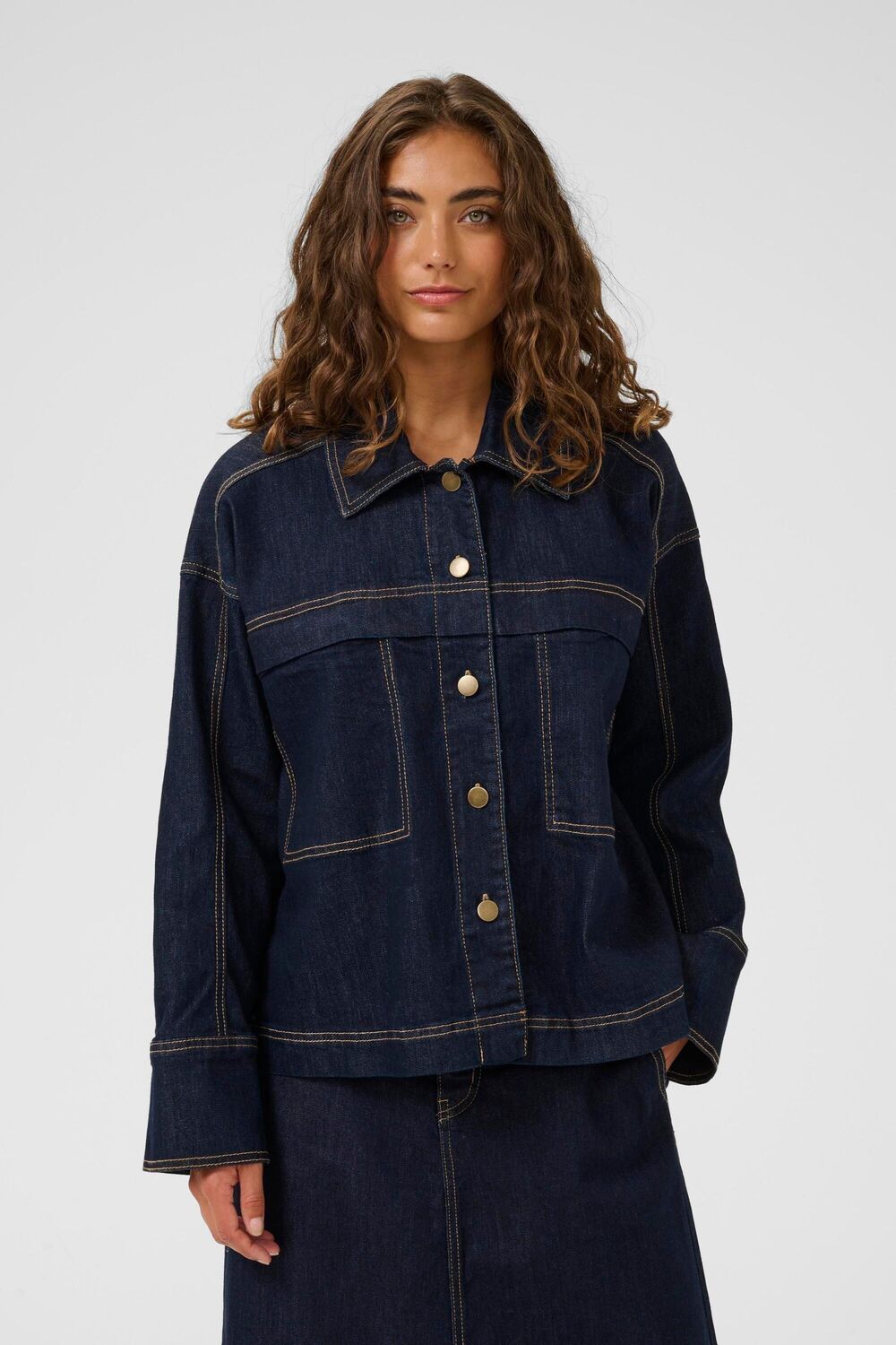 

CULTURE Куртка межсезонная 'CUmoya Bobbie' в темно-синем цвете