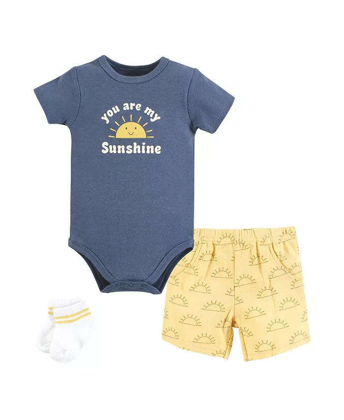 

Комплект для мальчиков Hudson: боди, шорты и носки Hudson Baby, синий
