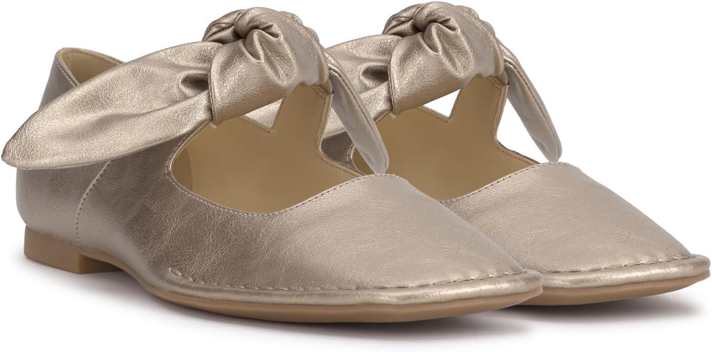 Балетки Jessica Simpson Lysute Knotted Strap Ballet Flat, Gold