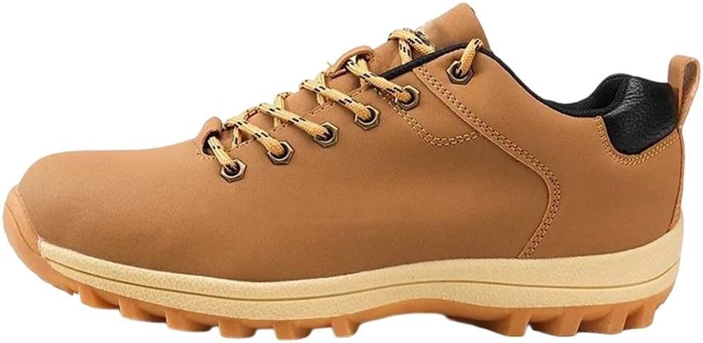 

Мужские альпинистские ботинки для улицы, треккинговые ботинки до щиколотки, дышащие, водонепроницаемые, а также повседневные мотоциклетные ботинки, большие размеры Generic, коричневый