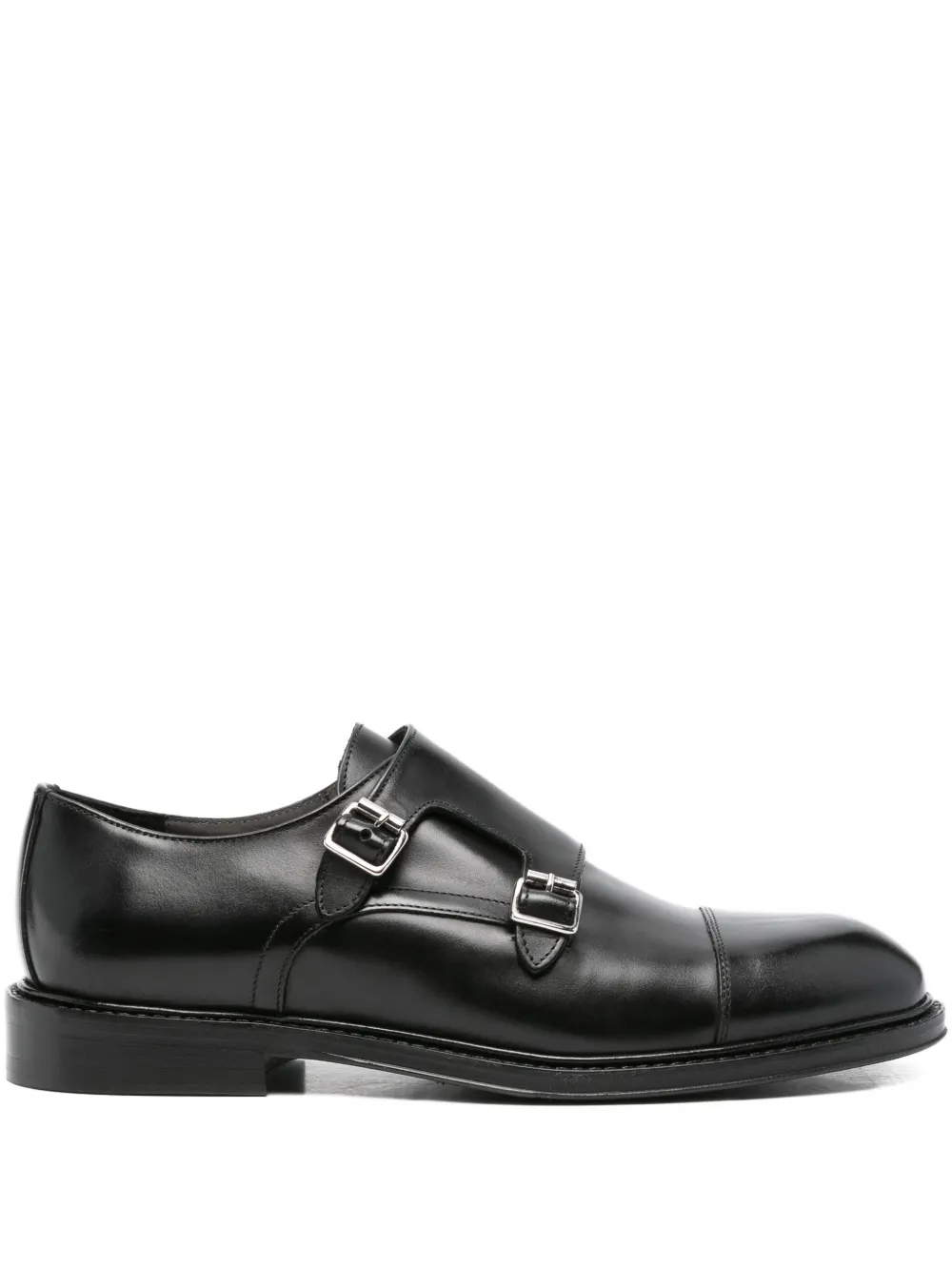 

Лоферы с двумя пряжками Corneliani, черный