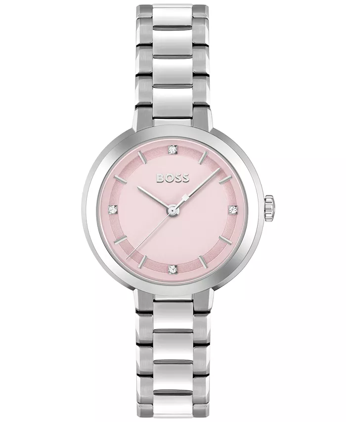 

Женские часы Sena Quartz из нержавеющей стали серебристого оттенка, 34 мм Hugo Boss