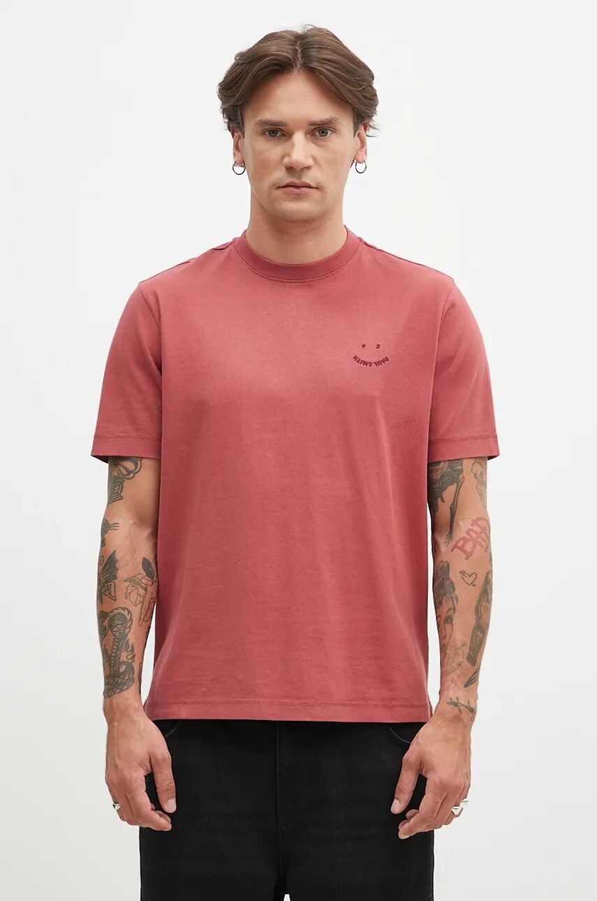 

Хлопковая футболка PS Paul Smith, розовый