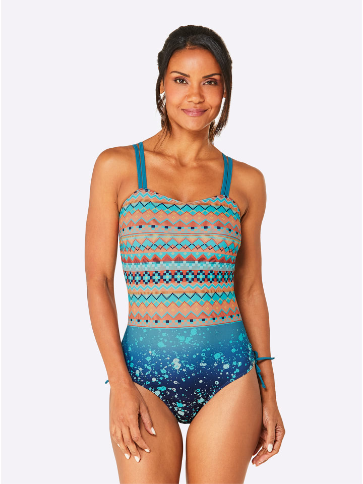 

WITT WEIDEN Купальник с принтом в цветах топаза и папайи