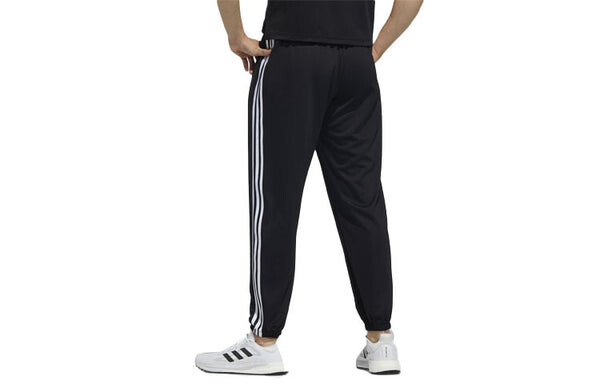 Спортивные штаны adidas 3S Pants Stripe Lacing Bundle Feet Training Sports Pants Black, черный — фото 2