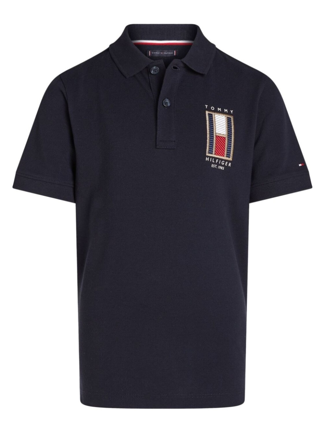 

Рубашка поло с вышитым логотипом Tommy Hilfiger Junior, синий
