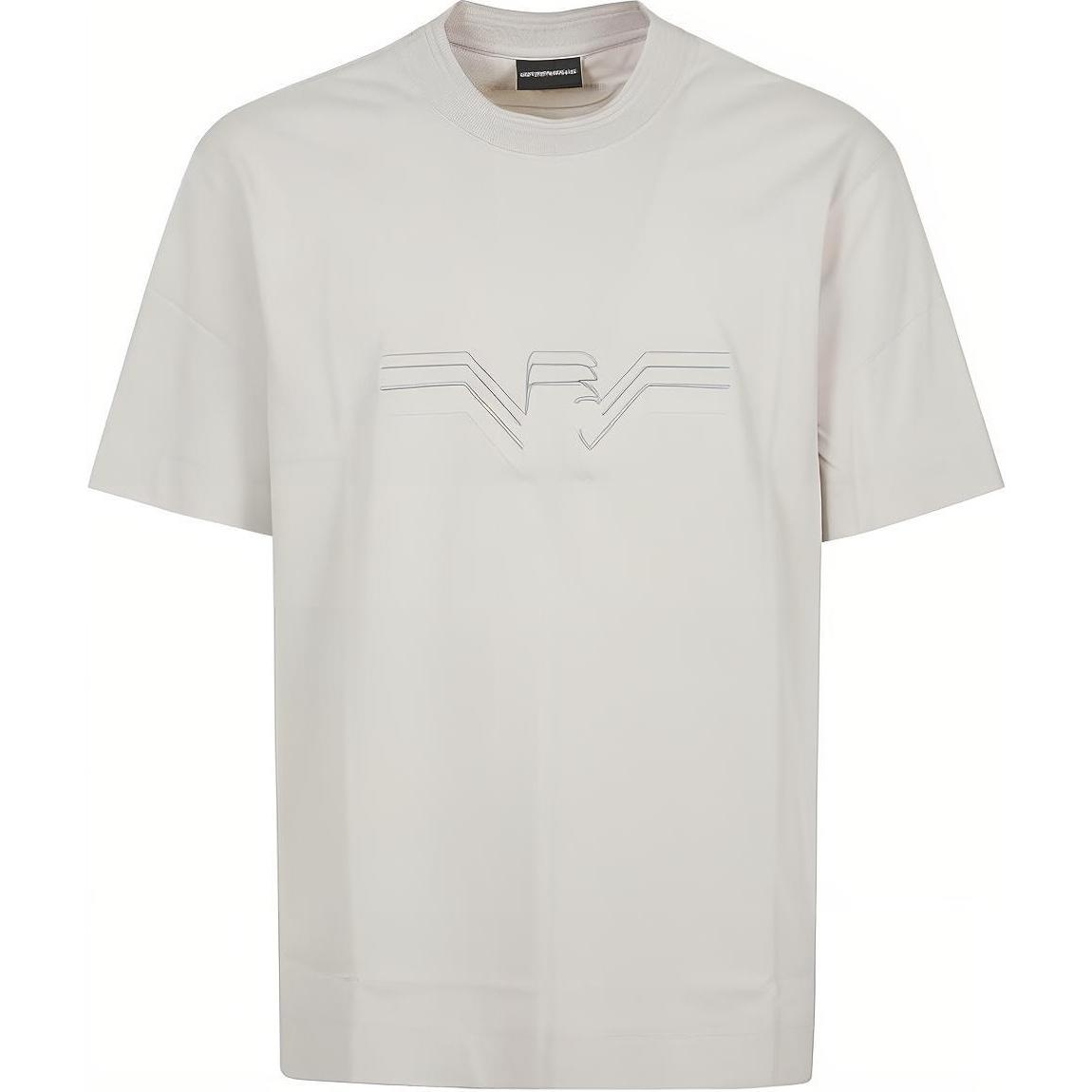 

Футболка с текстурным градиентом и орлом Emporio Armani, серая