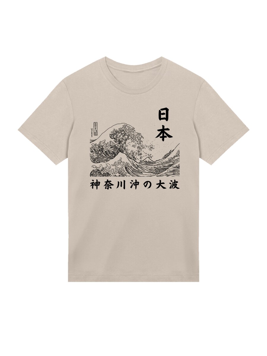 

Рубашка F4NT4STIC Kanagawa Welle Golden Gai, песочный