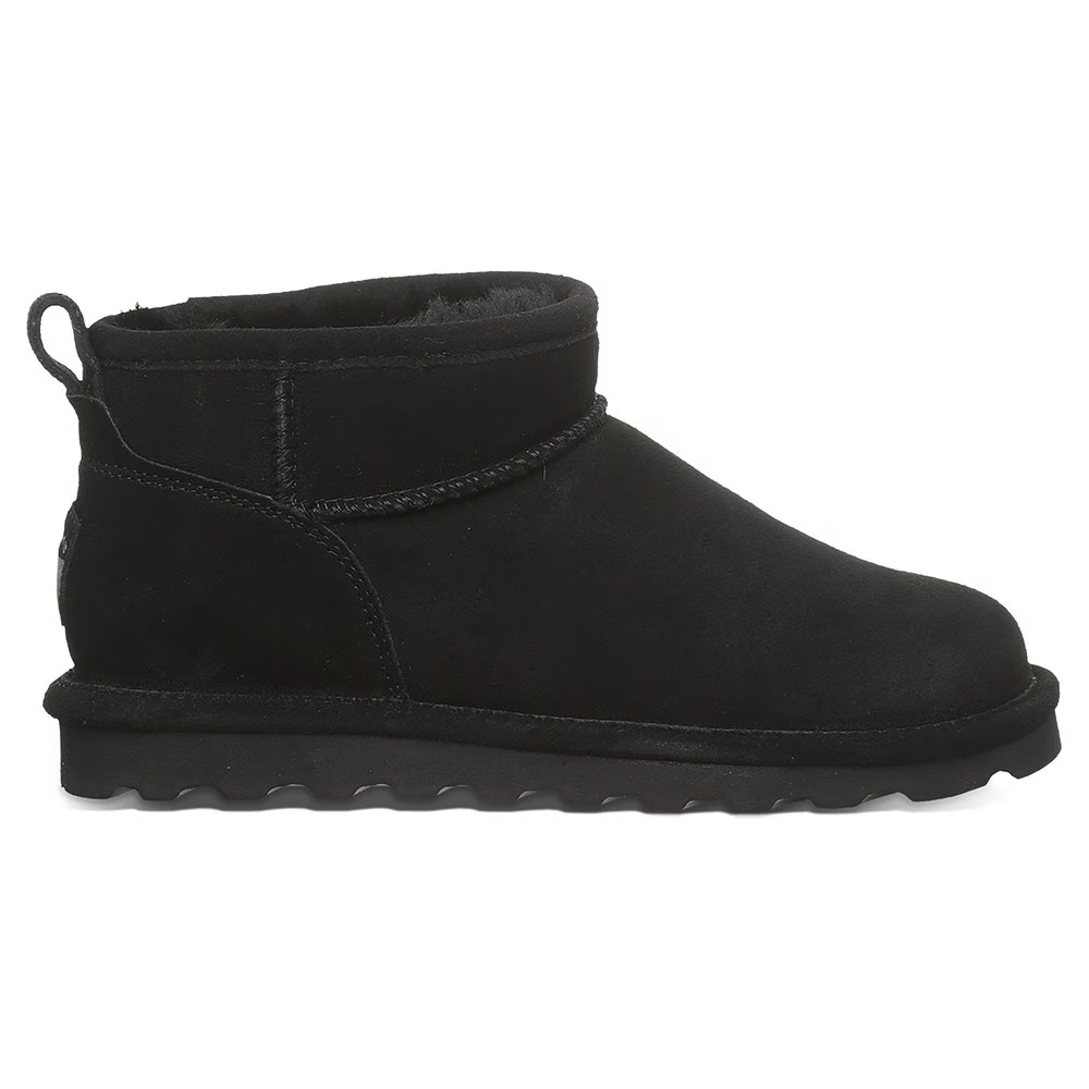 Короткие широкие водонепроницаемые зимние ботинки Bearpaw, черный — фото 3
