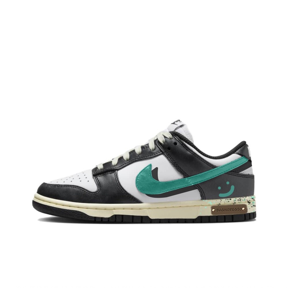 

Кроссовки Nike Dunk Skateboarding Shoes Women's Low-top Black/Green, черный/зеленый