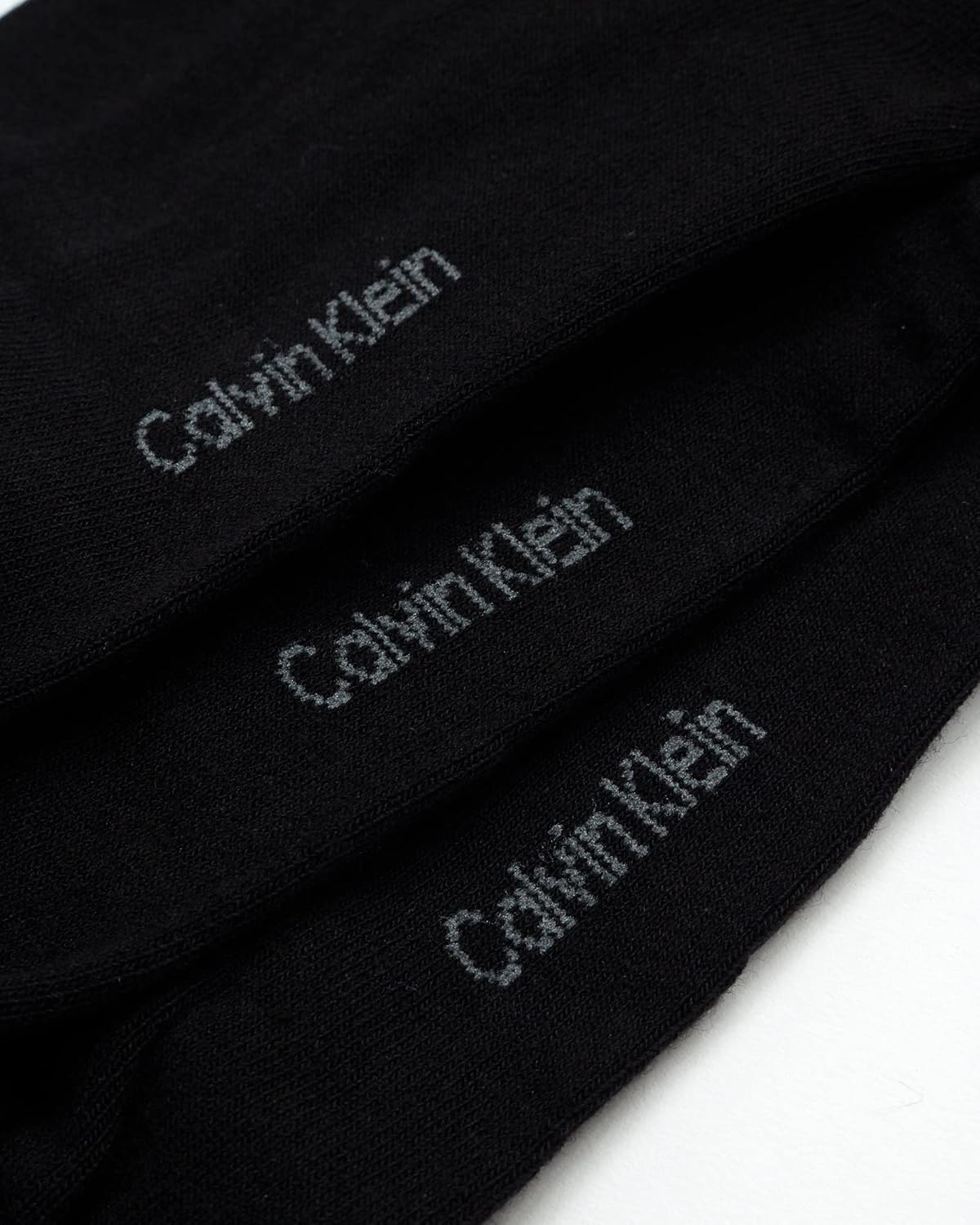 Женские носки Calvin Klein Crew Socks - 6 пар мягких хлопковых носков с отворотами на манжете, мини/средней длины, для женщин (размер обуви: 4-10), All Black — фото 3