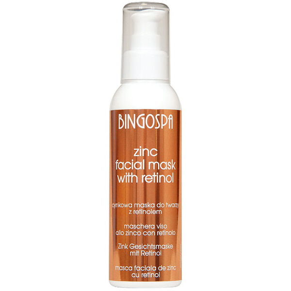

Маска для лица цинковая с ретинолом, 150 г Bingospa