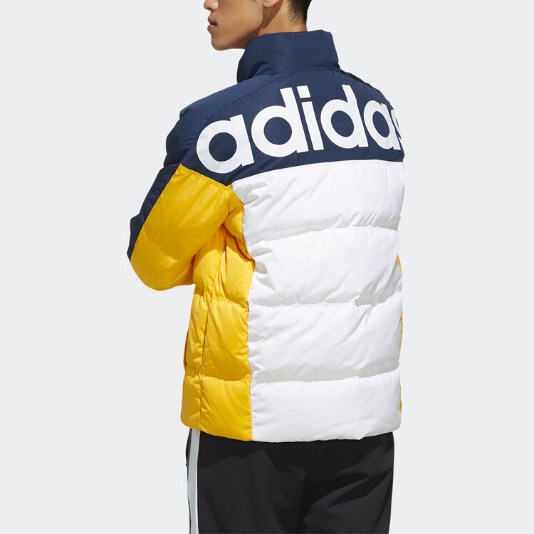 Пуховик мужской золотой Adidas Neo, золотой — фото 4