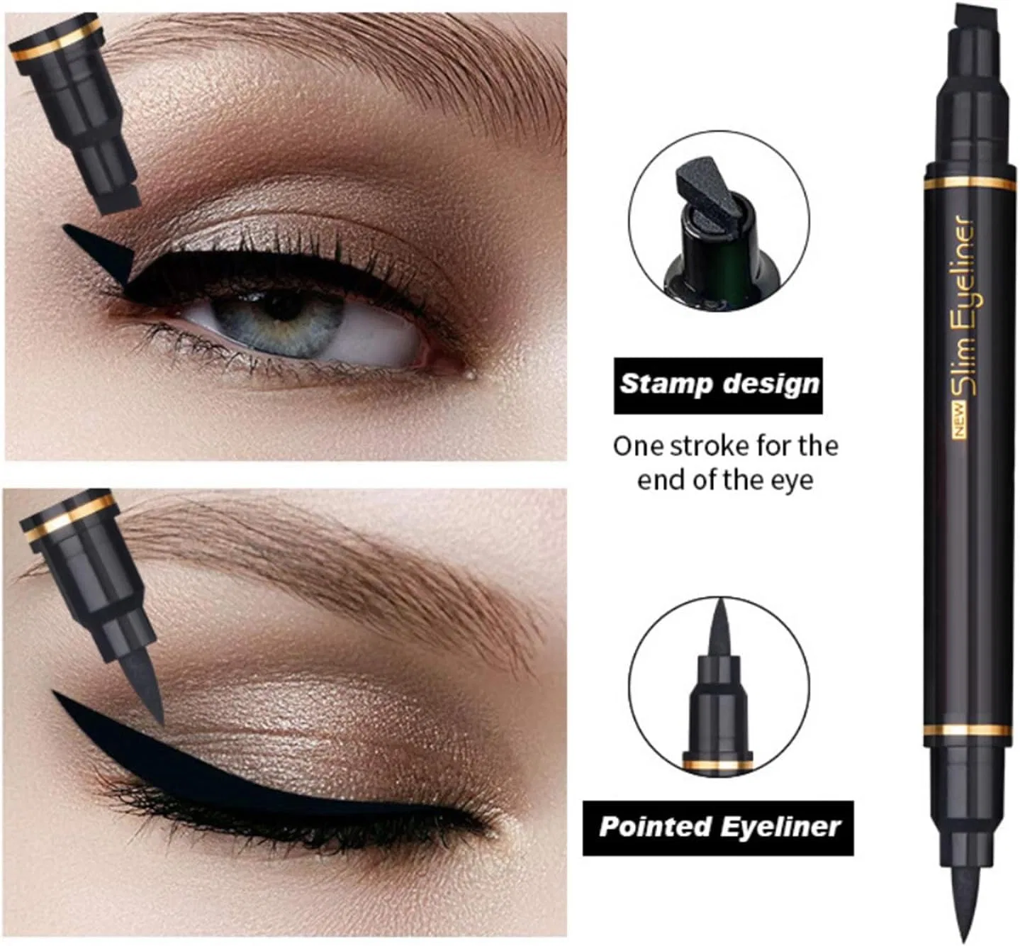 Набор для макияжа Stamp Eyeliner, 6 шт, водостойкий, без бренда — фото 4