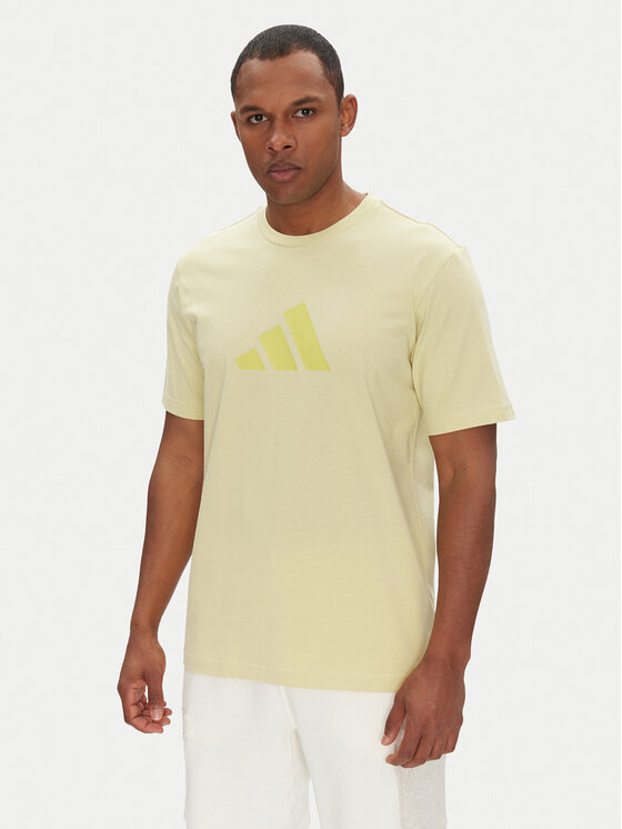 

Футболка обычного кроя Future Icons 3 Bar Logo JD4920 Adidas, желтый
