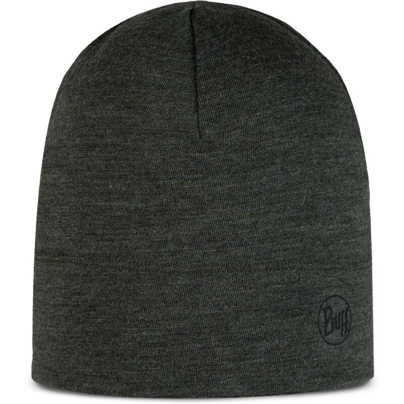 

Шапка из мериносовой шерсти средней плотности, однотонная черная Buff, цвет bark
