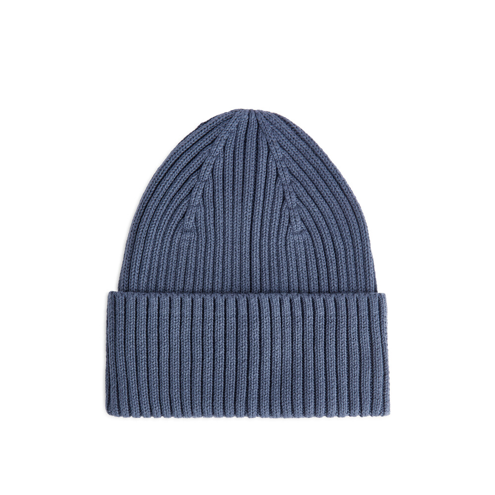 

Шапка вязаная Arket в рубчик, темно-красный