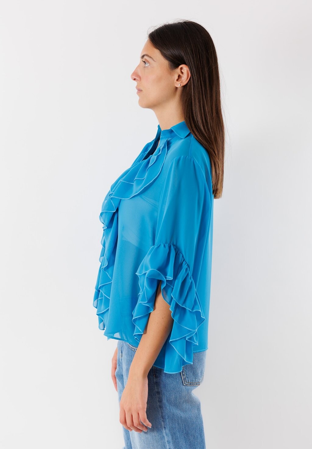 

Рубашка Camicia MESANGE, бирюзовый