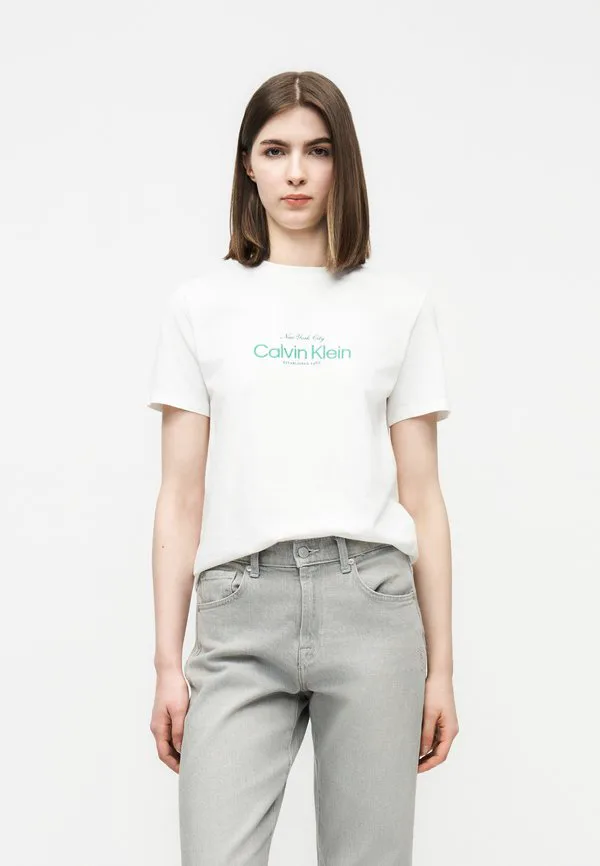 

Футболка с принтом Calvin Klein Jeans, Bright White, Белый, Футболка с принтом Calvin Klein Jeans, Bright White