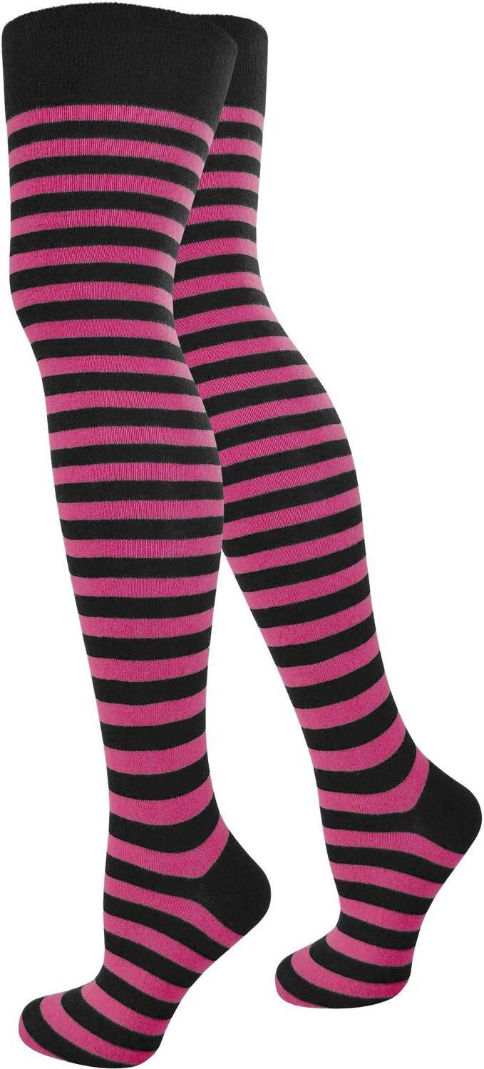 

Носки normani Overknees schmale Ringel, черный