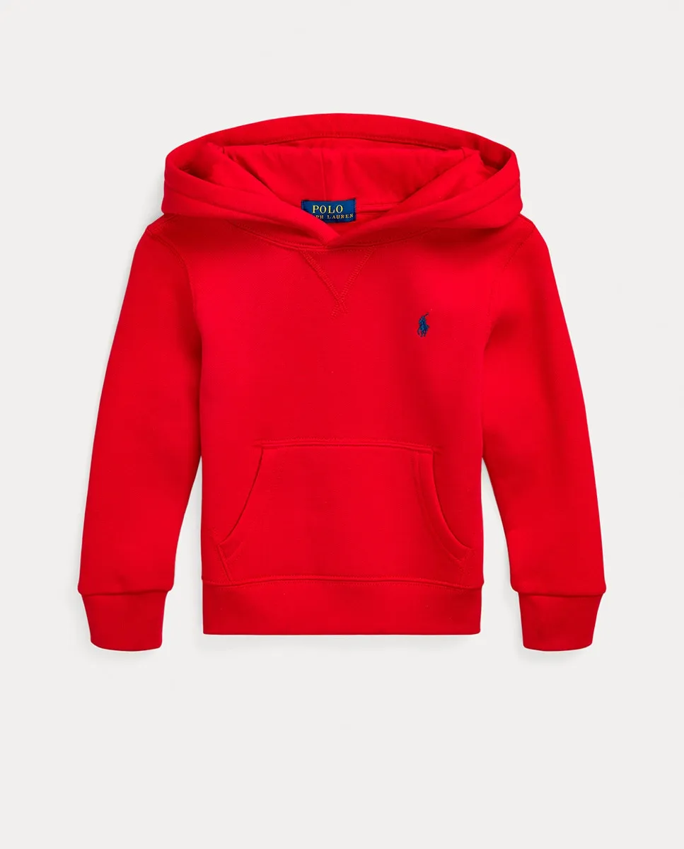 

Толстовка с капюшоном для мальчика с вышитой лошадью Polo Ralph Lauren, красный