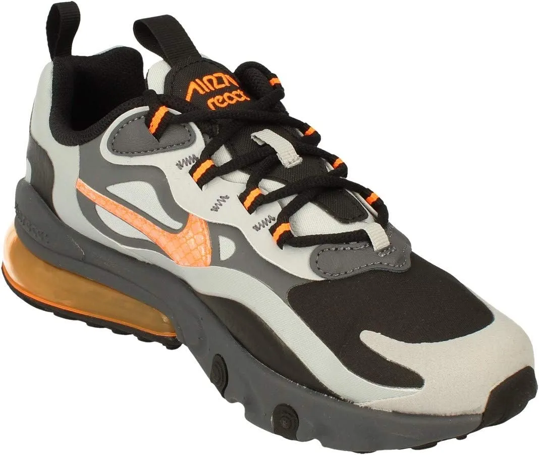 Кроссовки Nike Primary Air Max 270 React для мужчин, черный/оранжевый/серый — фото 4