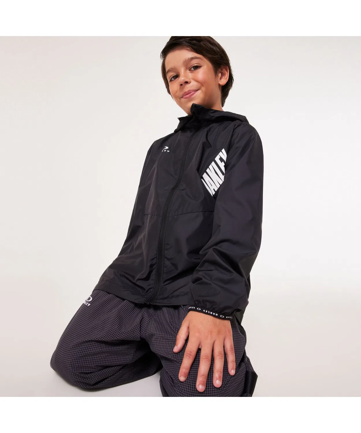 Ветрозащитная куртка Oakley Ytr Wind Mesh Jacket 8.0, детская, чёрный — фото 2