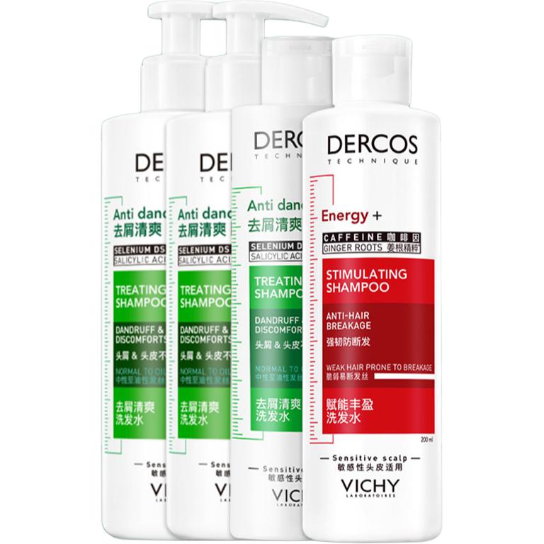 

Vichy Набор шампуня и кондиционера Shampoo Green Logo для лечения перхоти и снятия зуда, очищающий, 390 мл + 200 мл