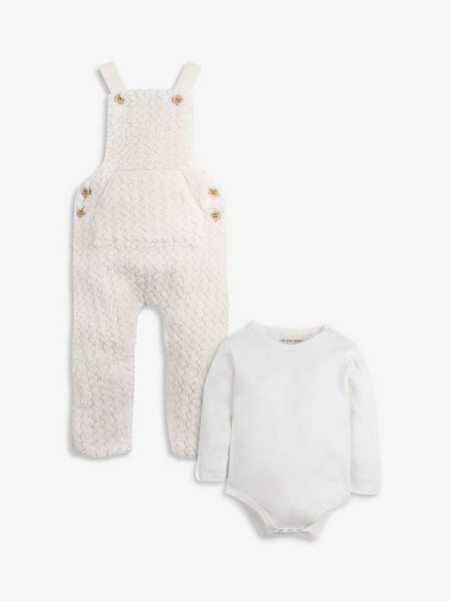 

Комбинезон и боди из флиса baby sherpa The Little Tailor, кремовый