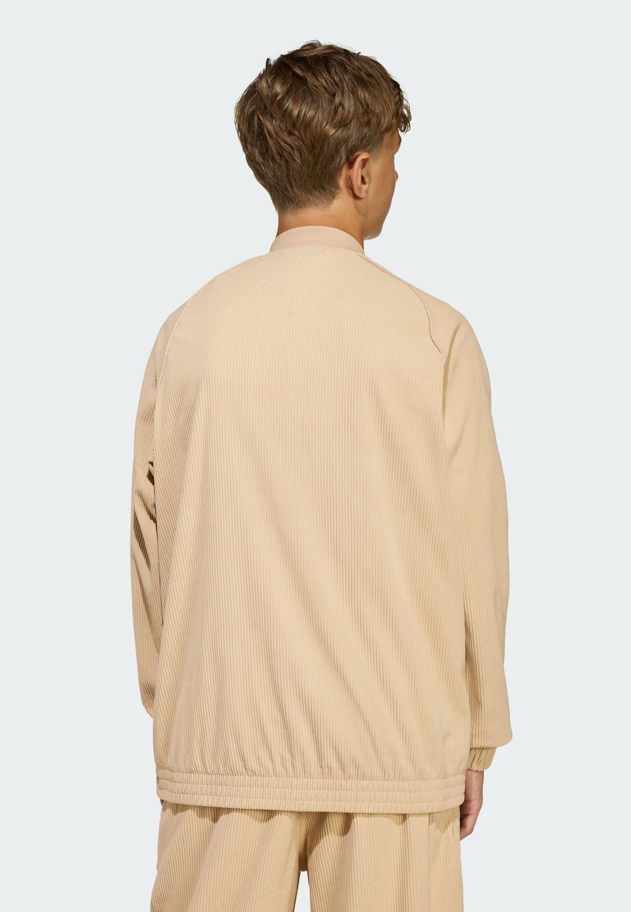 Adidas Originals Межсезонная куртка 'SST OVERSIZED CORDUROY TRACK' в цвете Khaki — фото 3
